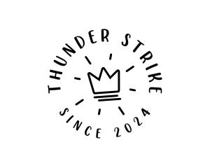 Hand Drawn Crown logo design