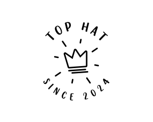 Hand Drawn Crown logo design