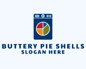 Laundry Pie Chart logo design