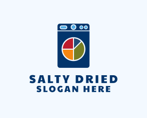 Laundry Pie Chart logo design