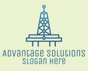 Blue Signal Tower logo design