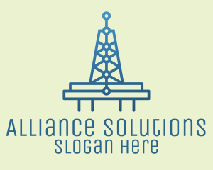 Blue Signal Tower logo design