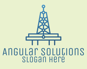 Blue Signal Tower logo design