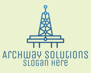 Blue Signal Tower logo design