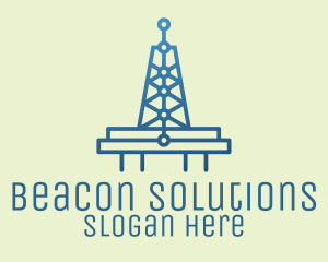 Blue Signal Tower logo design