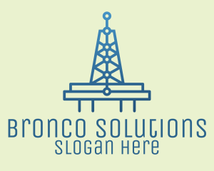 Blue Signal Tower logo design