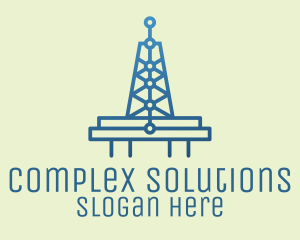 Blue Signal Tower logo design