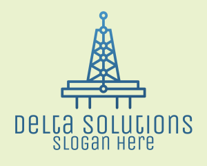 Blue Signal Tower logo design