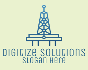 Blue Signal Tower logo design