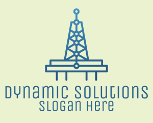 Blue Signal Tower logo design