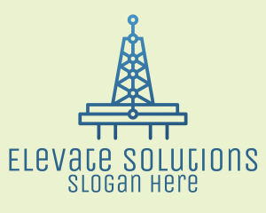 Blue Signal Tower logo design