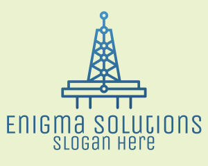 Blue Signal Tower logo design