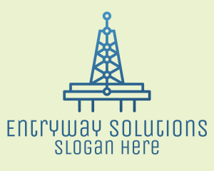 Blue Signal Tower logo design