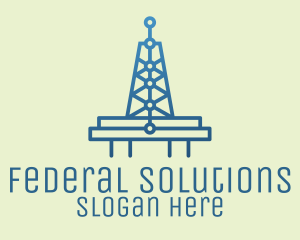 Blue Signal Tower logo design