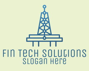 Blue Signal Tower logo design