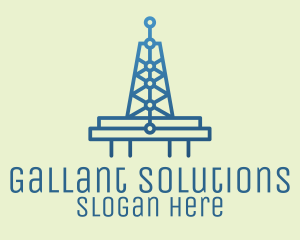 Blue Signal Tower logo design