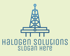 Blue Signal Tower logo design