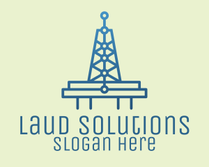 Blue Signal Tower logo design