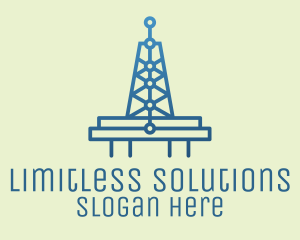 Blue Signal Tower logo design