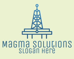 Blue Signal Tower logo design