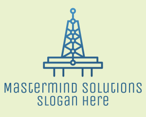 Blue Signal Tower logo design