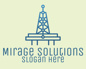 Blue Signal Tower logo design