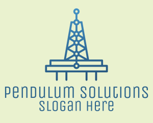 Blue Signal Tower logo design