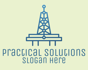 Blue Signal Tower logo design