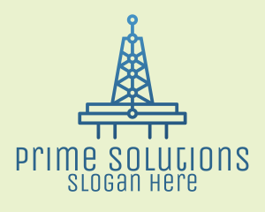 Blue Signal Tower logo design