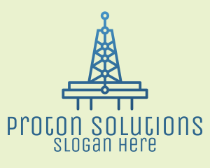 Blue Signal Tower logo design