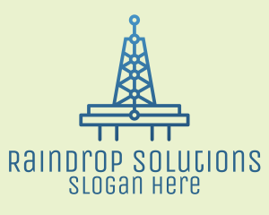 Blue Signal Tower logo design