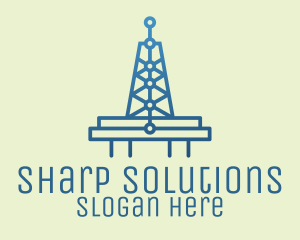 Blue Signal Tower logo design