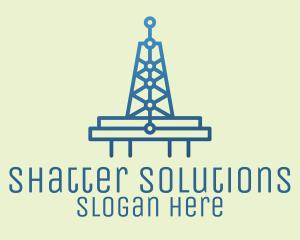 Blue Signal Tower logo design