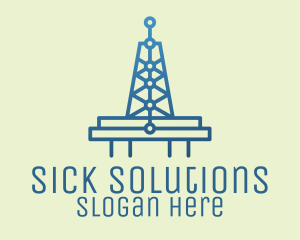 Blue Signal Tower logo design