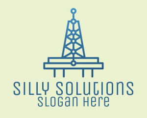 Blue Signal Tower logo design