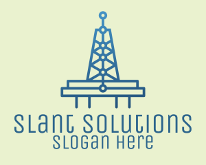 Blue Signal Tower logo design