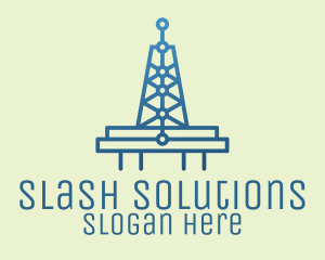 Blue Signal Tower logo design