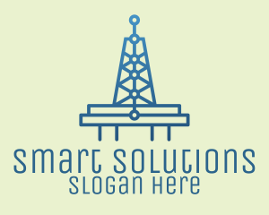 Blue Signal Tower logo design