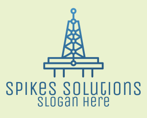 Blue Signal Tower logo design