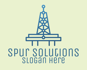 Blue Signal Tower logo design