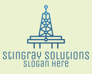 Blue Signal Tower logo design