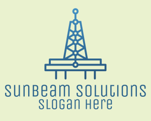 Blue Signal Tower logo design