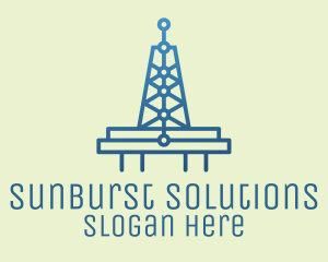 Blue Signal Tower logo design