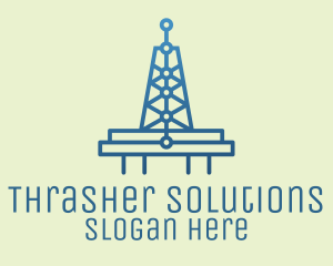 Blue Signal Tower logo design