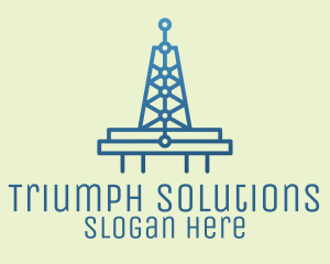 Blue Signal Tower logo design