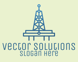 Blue Signal Tower logo design