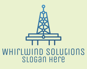 Blue Signal Tower logo design