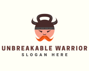 Norse Kettlebell Warrior logo design