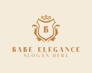 Elegant Luxury Shield Ornate logo design