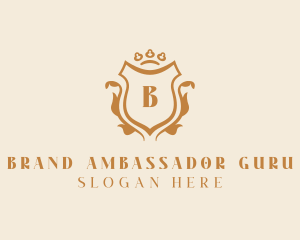 Elegant Luxury Shield Ornate logo design